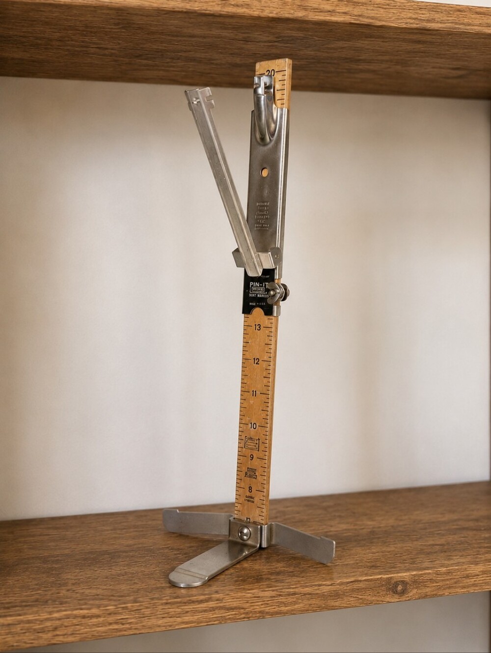 Vintage Pin-It Skirt Hem Marker Adjustable Dress Hem Measuring Tool with Stand